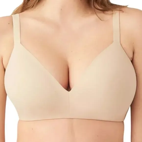 *NWOT Wacoal 852189 How Perfect Wire Free T-Shirt Bra Sand – 34DD - Picture 2 of 7